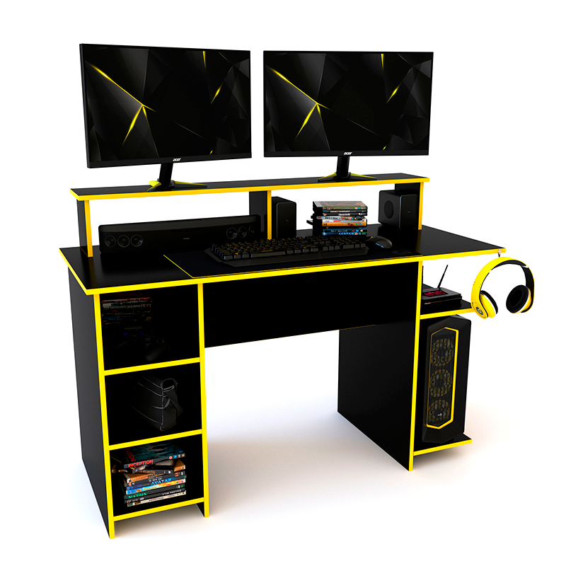 Mesa Gaming, 140cm x 60cm negra