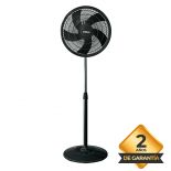 imagen de Ventilador de Pie 16" 5 Aspas Negras 3 Velocidades 65w Base Redonda Liliana