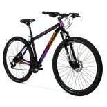 imagen de Bicicleta Mountain Bike Topmega Regal R29 Aluminio 21v Negra/Fucsia/Naranja Talle M