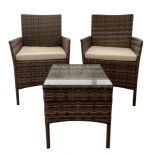 imagen de Set Varadero Rattan 2 Sillones de un cuerpo + Mesa Pram