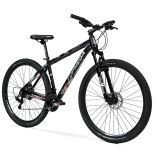 imagen de Bicicleta Mountain Bike Topmega Regal Cuadro Aluminio R29 21V Negra/Blanco/Gris Talle M 1007974