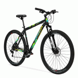 imagen de Bicicleta Mountain Bike Topmega Regal R29 Aluminio 21v Negro/verde/celeste/amarillo Talle M