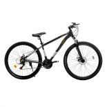 imagen de Bicicleta Mountain Bike Randers Kawill R29 Talle S Negro/Gris/Dorado Full Shimano BKE-2129-SA