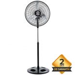 imagen de Ventilador de Pie Negro 20" 3 Aspas Metaliica Liliana