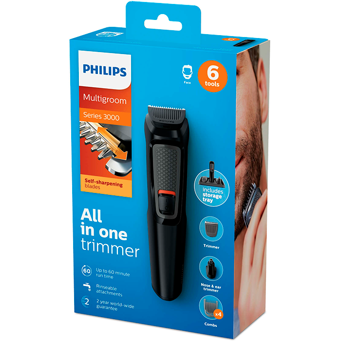 Kit Profesional 6 accesorios recargable Philips.