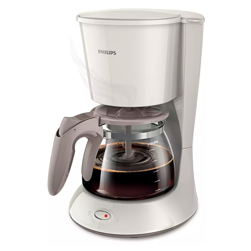 Cafetera, Blanca, 1.2, Litros, Jarra, Vidrio, Filtro, Lavable, Philips, HD7461/00.