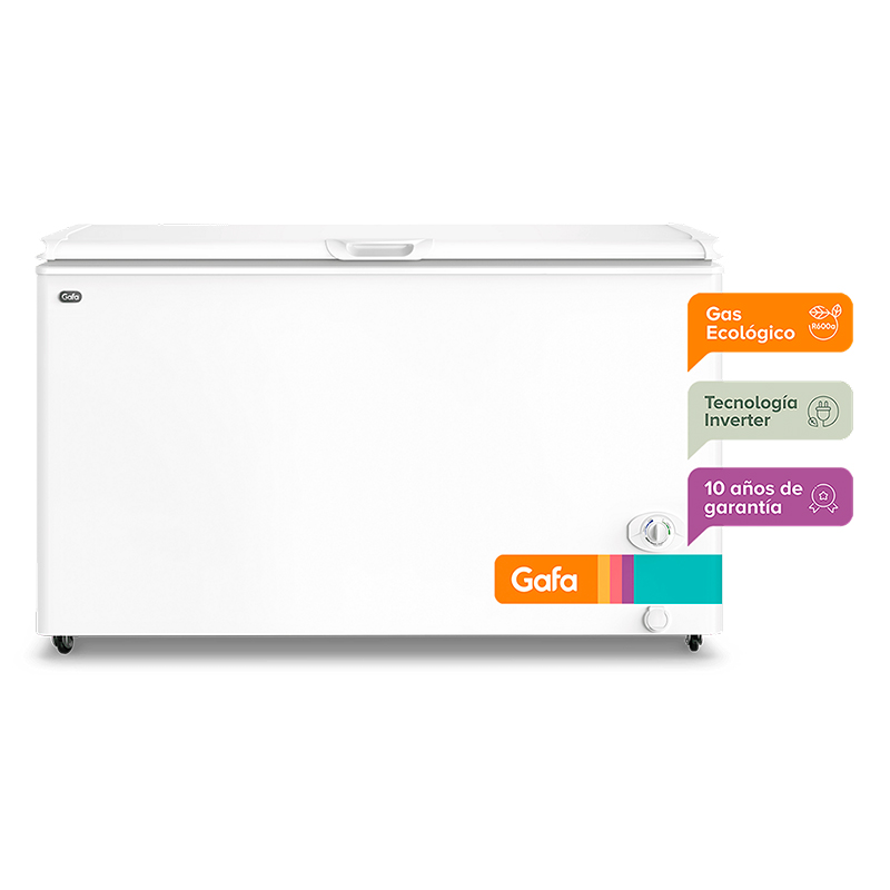 Freezer, Horizontal, Inverter, Gafa, 402, Litros, Blanco, FGHI400B-XL.