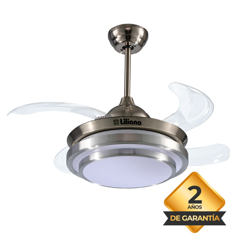 ventilador, ventiladores, de, techo, para, techos, liliana, con, aspa, aspas, palas, pala, paleta, paletas, retractiles, luz, luces, led, 6, velocidades, VVTHA604, VTHA604, control, remoto, silencioso, potencia, 80, watts, w, 80w.