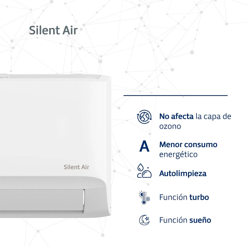 aire, aires, acondicionado, acondicionados, frio, calor, split, splits, con, tecnologia, inverter, bgh, 3500, watts, watt, 3500w, 3000f, frigorias, frigoria, 3000, a, eficiencia, consumo, energetico, energetica, clase, funcion, sleep, sueño, timer, turbo, temporalizador, silent, air, BSI35WCGT.