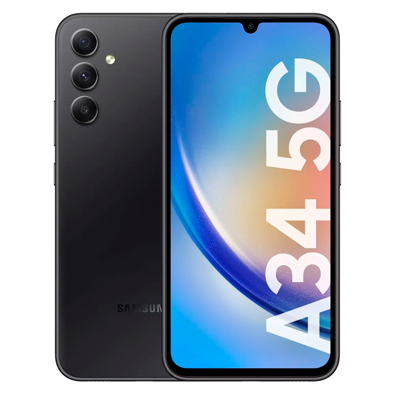 celular, celulares, smartphone, smartphones, liberado, liberados, libre, libres, samsung, galaxy, a34, 5g, 6gb, 128gb, android, grafito, negro, gris, oscuro, SM-A346-GRAFITO.