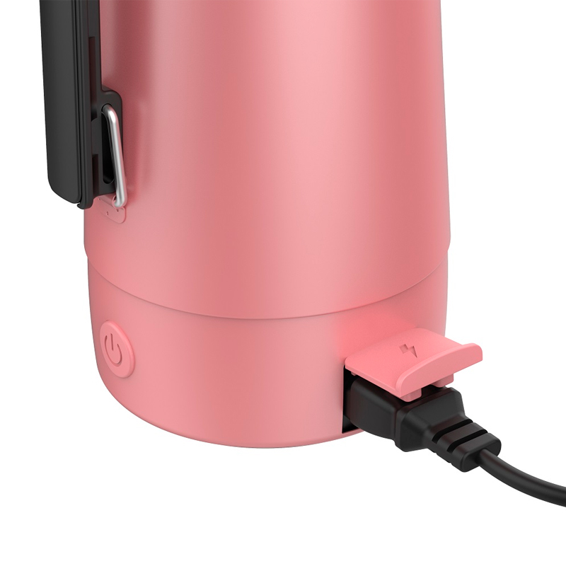 Termo, termos, electricos, Eléctrico, Peabody, 1, Litro,Rosa, Pink, Inoxidable, Bombilla, Tapa, Mate, Térmica, PE-ETA1001G.