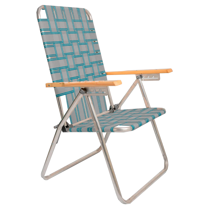 sillón, de aluminio, alto, con cintas, descansar, AL-80001-GR-TUR, novogar, gris y turquesa, gris, turquesa, 80001.