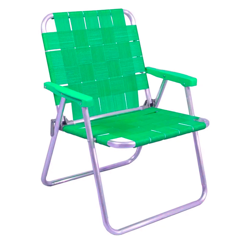 Sillón, de, Aluminio, Bajo, con, Cintas, y, Apoyabrazos, plásticos, Descansar, AL-80003-VERMAN, novogar, verde, verde manzana, 80003.