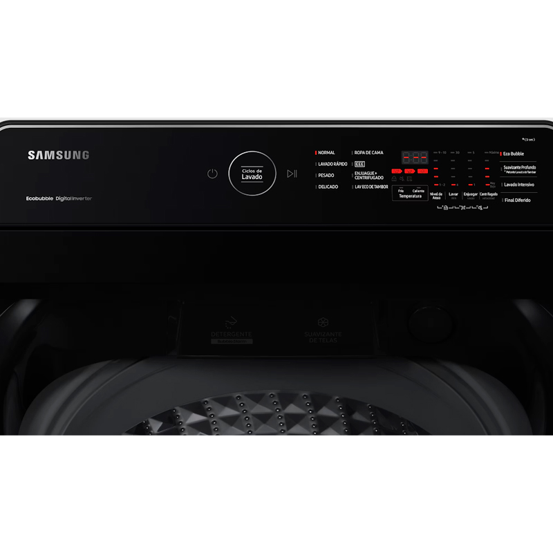 lavarropa, lavarropas, automatico, automaticos, inverter, carga, superior, samsung, Fuzzy, 8.5kg, 700rpm, negro, black, SAWA85C5441BVUB, WA85C5441BVUB.