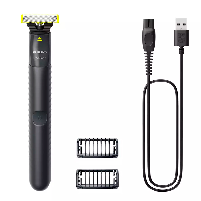 afeitadora, philips, oneblade, one blade, recorta, perfila, afeita, conexión, usb, QP1424/10.