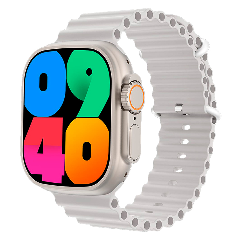 smartwatch, reloj, relojes, inteligente, inteligentes, grow, home, gr, 29, ultra, gr 29 ultra, gr29, doble malla, 2 mallas, dos mallas, malla de silicona, blanca, blanco, malla de tela, azul, GR-29-ULTRA-BLA.