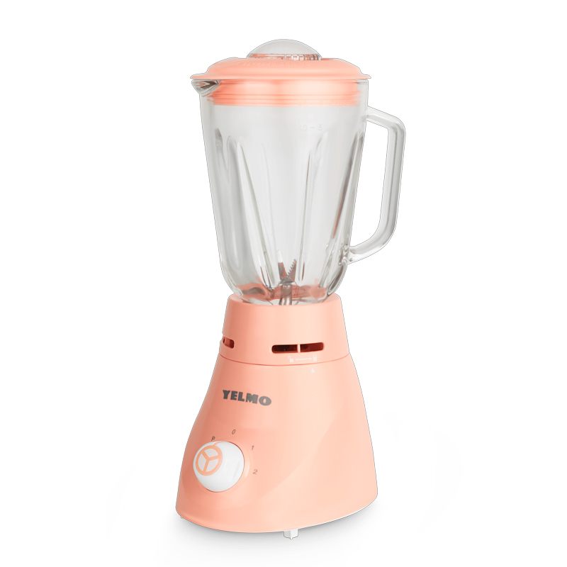 licuadora, licuadoras, yelmo, 1.5 litros, 1.5L, 700w, 700 watts, jarra, de vidrio, jarra de vidrio, crema, pastel, rosa, L.