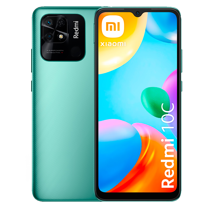 celular, celulares, smartphone, smartphones, libre, liberados, libres, liberado, xiaomi, redmi, 10c, 4gb, 128gb, almacenamiento, memoria, ram, verde, 220333QL-VERDE.