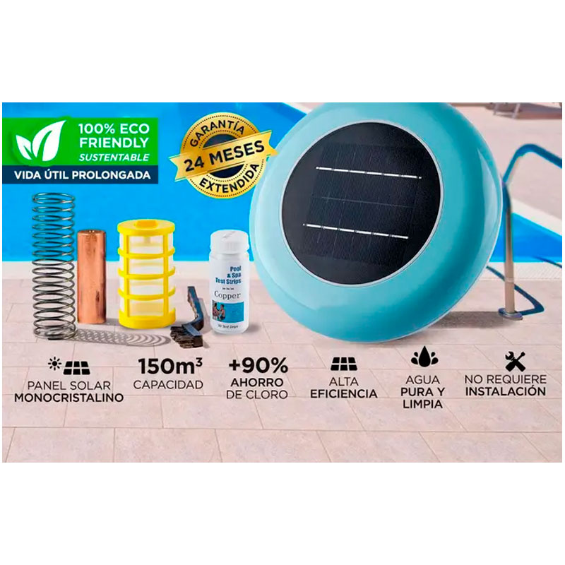 ionizador, ionizadores, solar, solares, gadnic, para pileta, para piletas, de pileta, de piletas, para piscinas, de piscinas, IH2O, pro, antisarro, sistema antisarro, sustentable, ecológico, eco, 150.000 litros, 150.000, IONI0002.