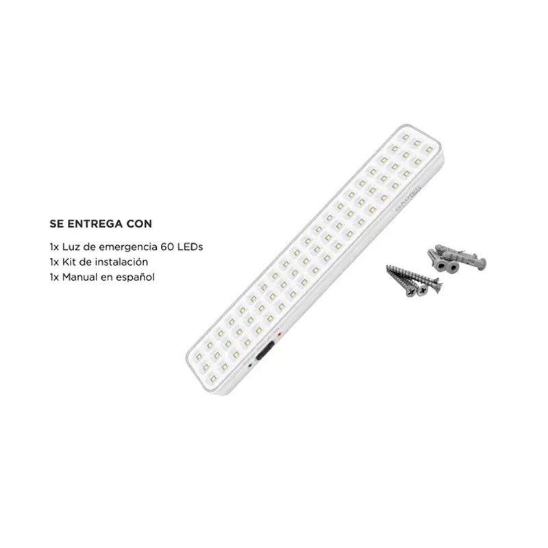 luz, luces, de emergencia, emergencia, emergencias, de emergencias, gadnic, tools, 60 leds, 60 led, LUZEME02.