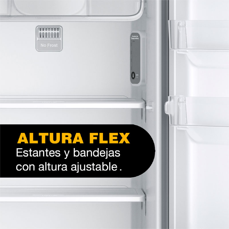 heladera, heladeras, con, freezer, whirlpool, no, frost, no frost, 361 litros, 361l, 361, clase, a, blanca, WRM39CB.