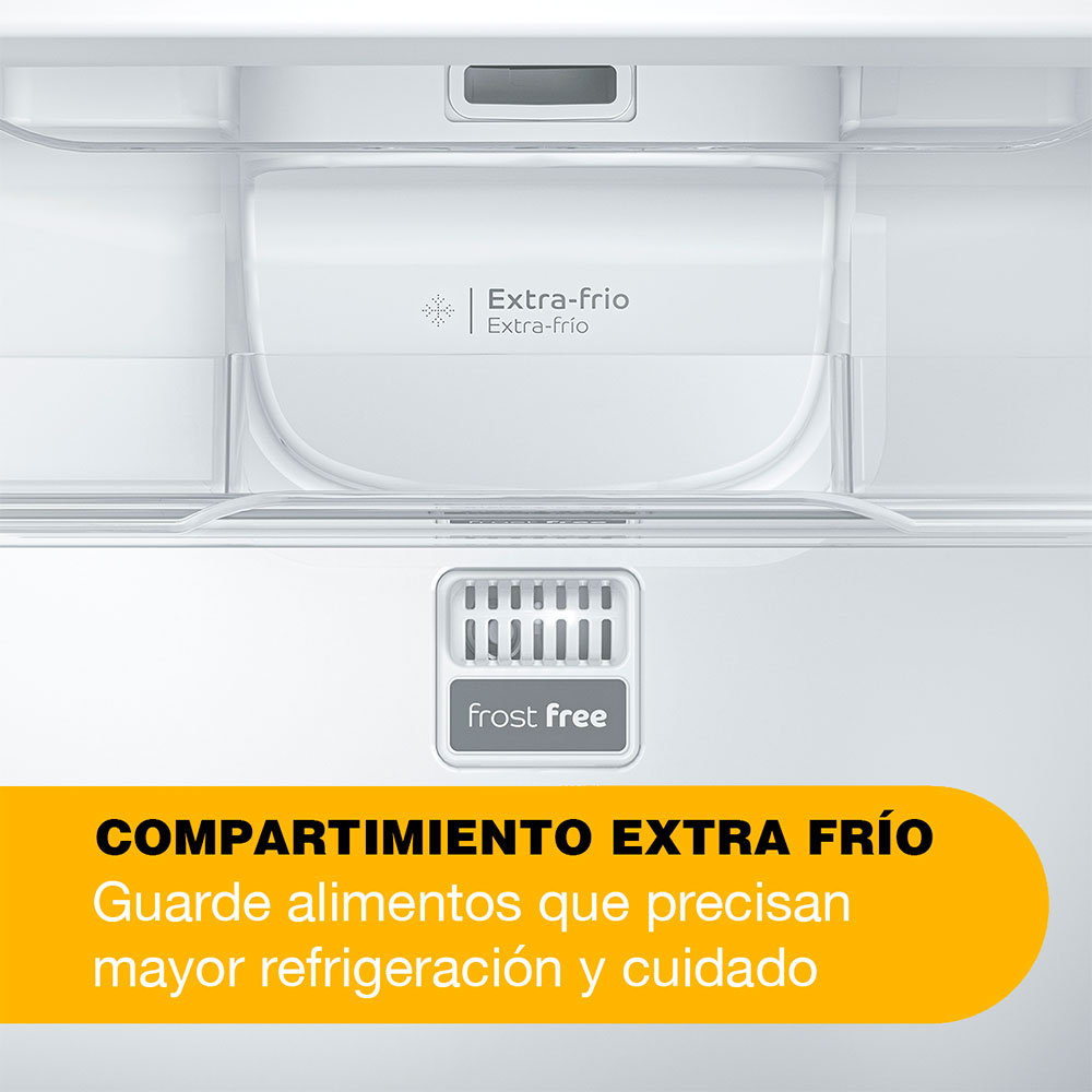 heladera, heladeras, con freezer, inverter, whirlpool, inoxidable, acero, acero inoxidable, no frost, evo, 386l, 386, litros, WRM42HK.