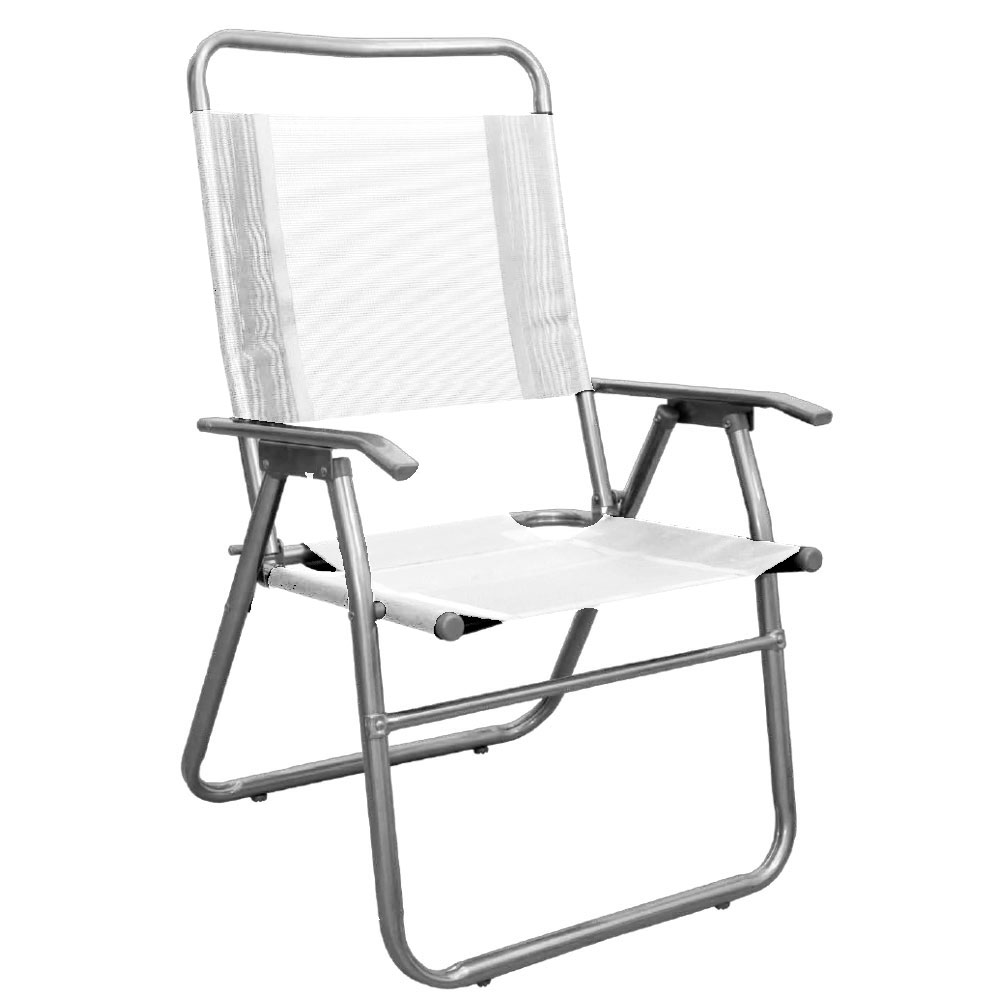 reposera, reposeras, sillon, sillones, de playa, playa, de jardín, para playa, para jardin, descansar, respaldo, alto, coversol, de caño, caño, blanco, blanca, CA-10009-BLANCA, 10009.