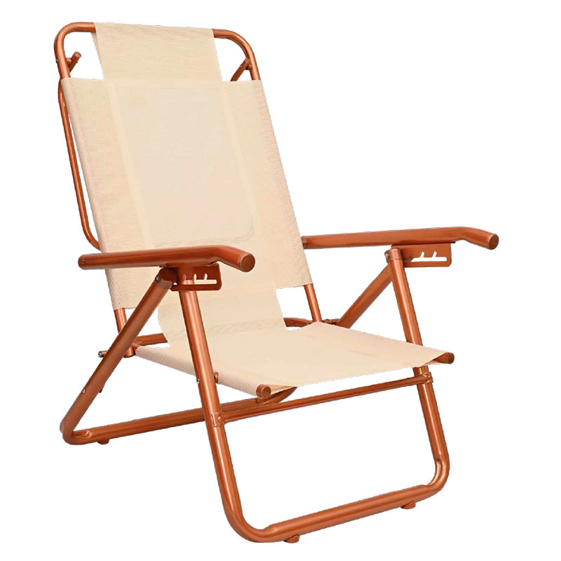 reposera, reposeras, sillon, sillones, de playa, para playa, playera, palyeras, playero, playeros, de aluminio, aluminio, coversol, cobre, crema, 5 posiciones, AL-80053, 80053.