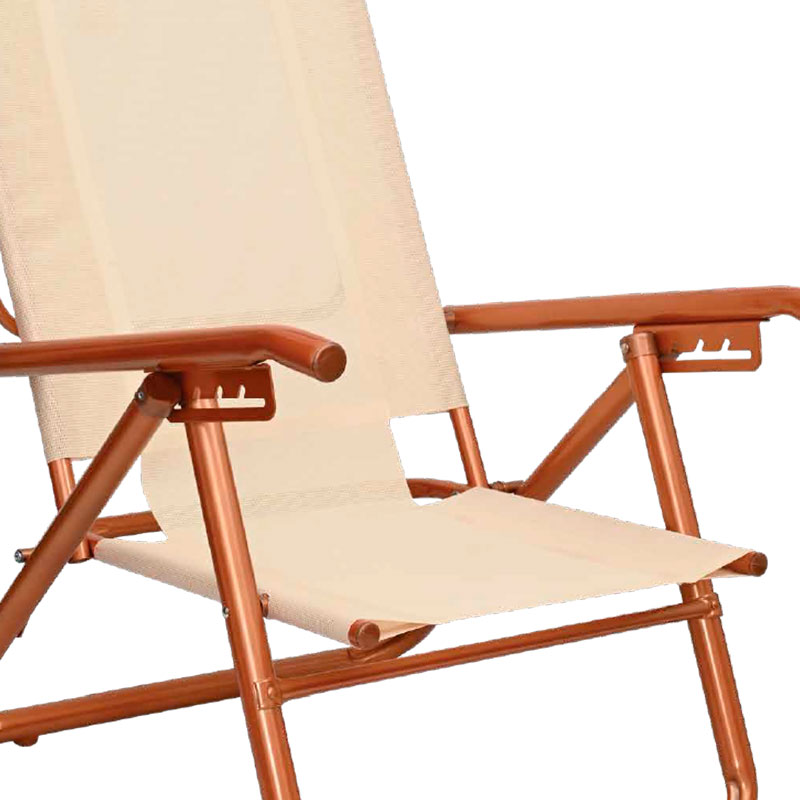 reposera, reposeras, sillon, sillones, de playa, para playa, playera, palyeras, playero, playeros, de aluminio, aluminio, coversol, cobre, crema, 5 posiciones, AL-80053, 80053.