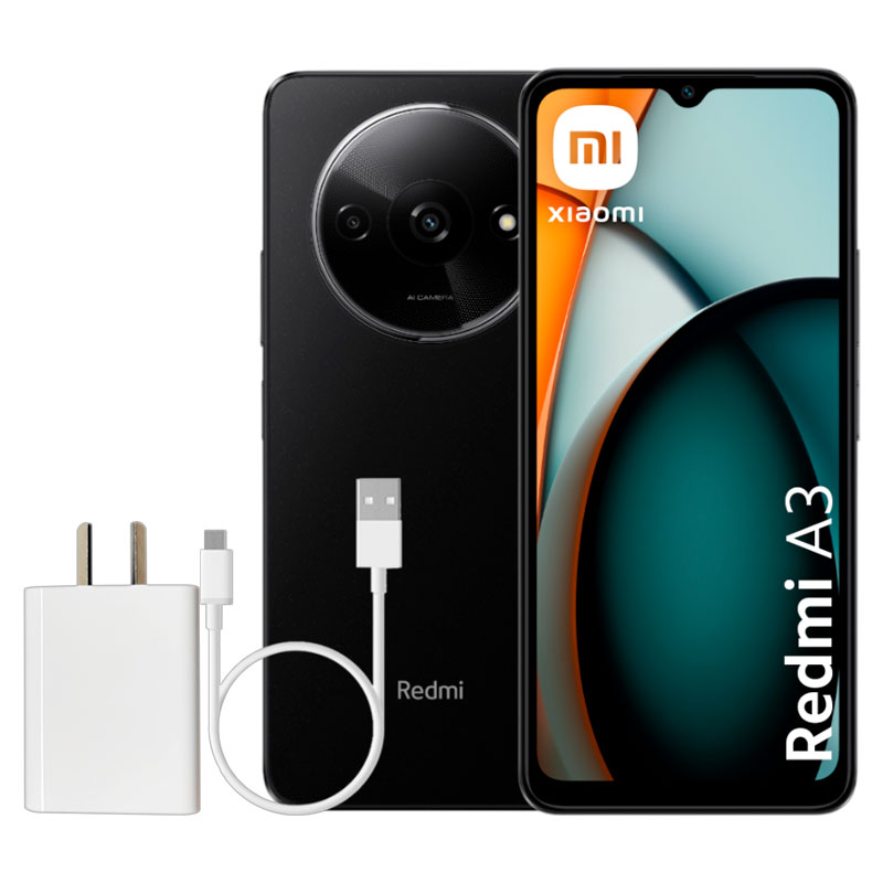 celular, celulares, smartphone, smartphones, telefono, telefonos, xiaomi, redmi, a3, xiaomi redmi a3, xiaomi redmi, redmi a3, 3gb, 3gb ram, 64gb, 64gb almacenamiento, negro, black, android, REDMI-A3-NEGRO.