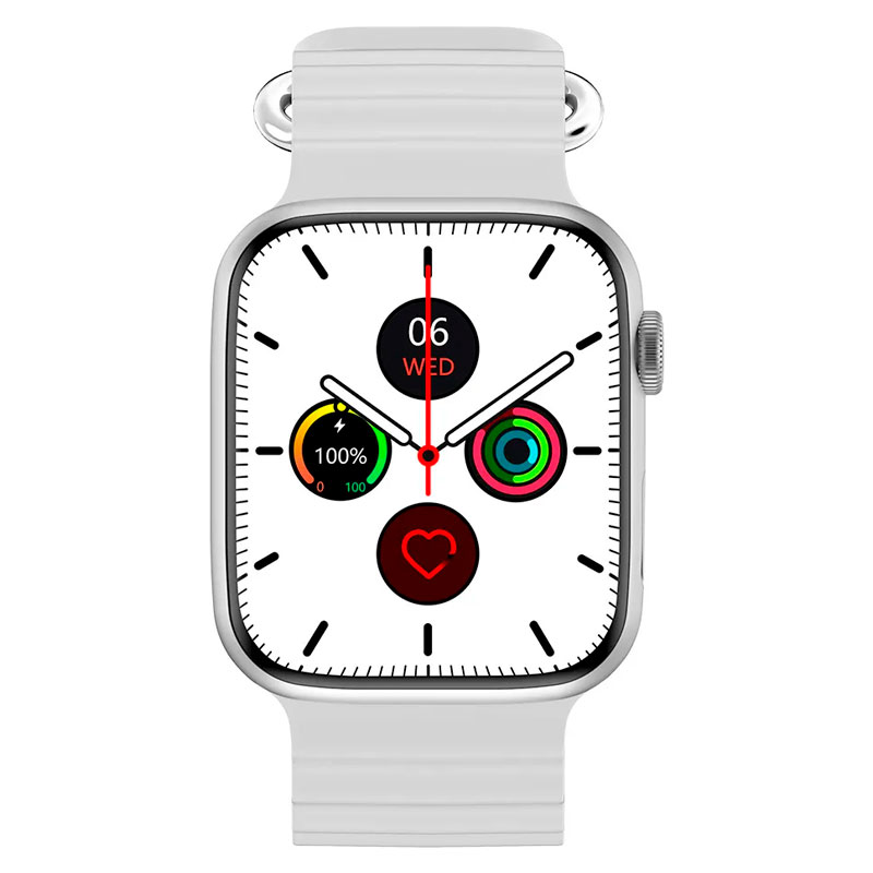 smartwatch, smart watch, reloj, reloj inteligente, inteligente, relojes, inteligentes, relojes inteligentes, grow home, growhome, gr, 27, pro, gr 27 pro, silicona, blanco, GR-27PRO-BLANCO.