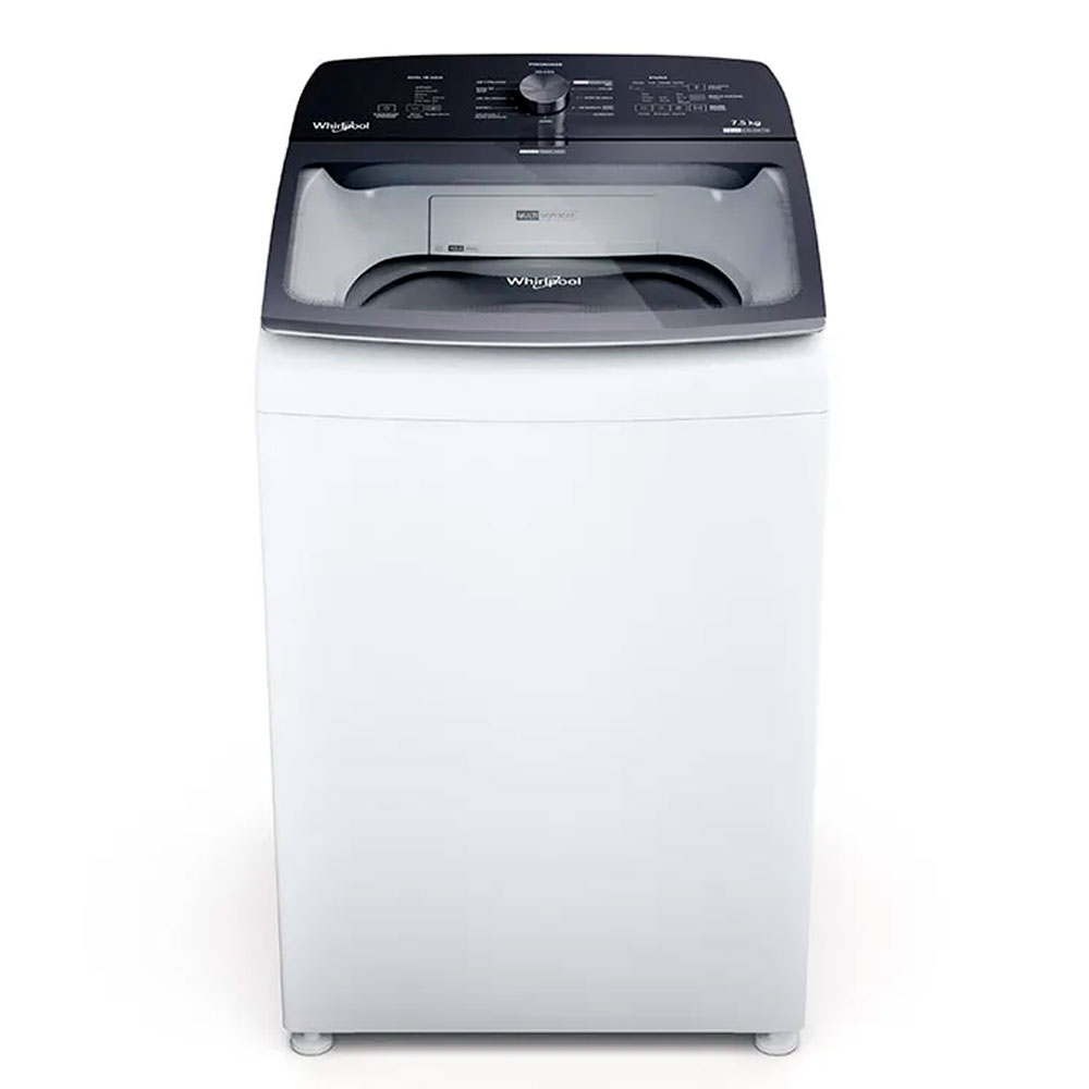 lavarropa, lavarropas, lavaropa, lavaropas, automatico, automaticos, whirlpool, carga, superior, 7.5kg, 750rpm, blanco, WWH07AB.