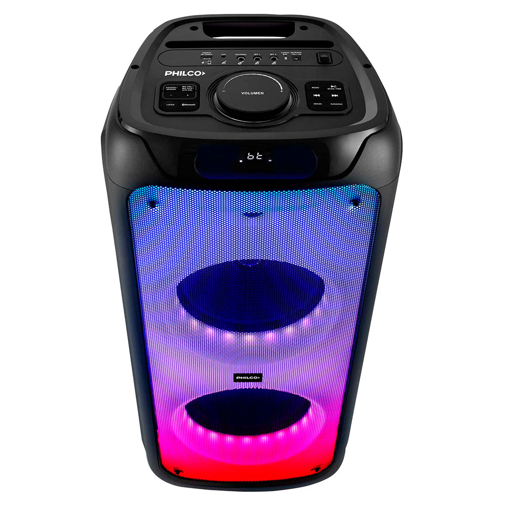 parlante, parlantes, portatil, portatiles, inalambrico, inalambricos, philco, 5300w, bluetooth, max power, full led, TPL4500.