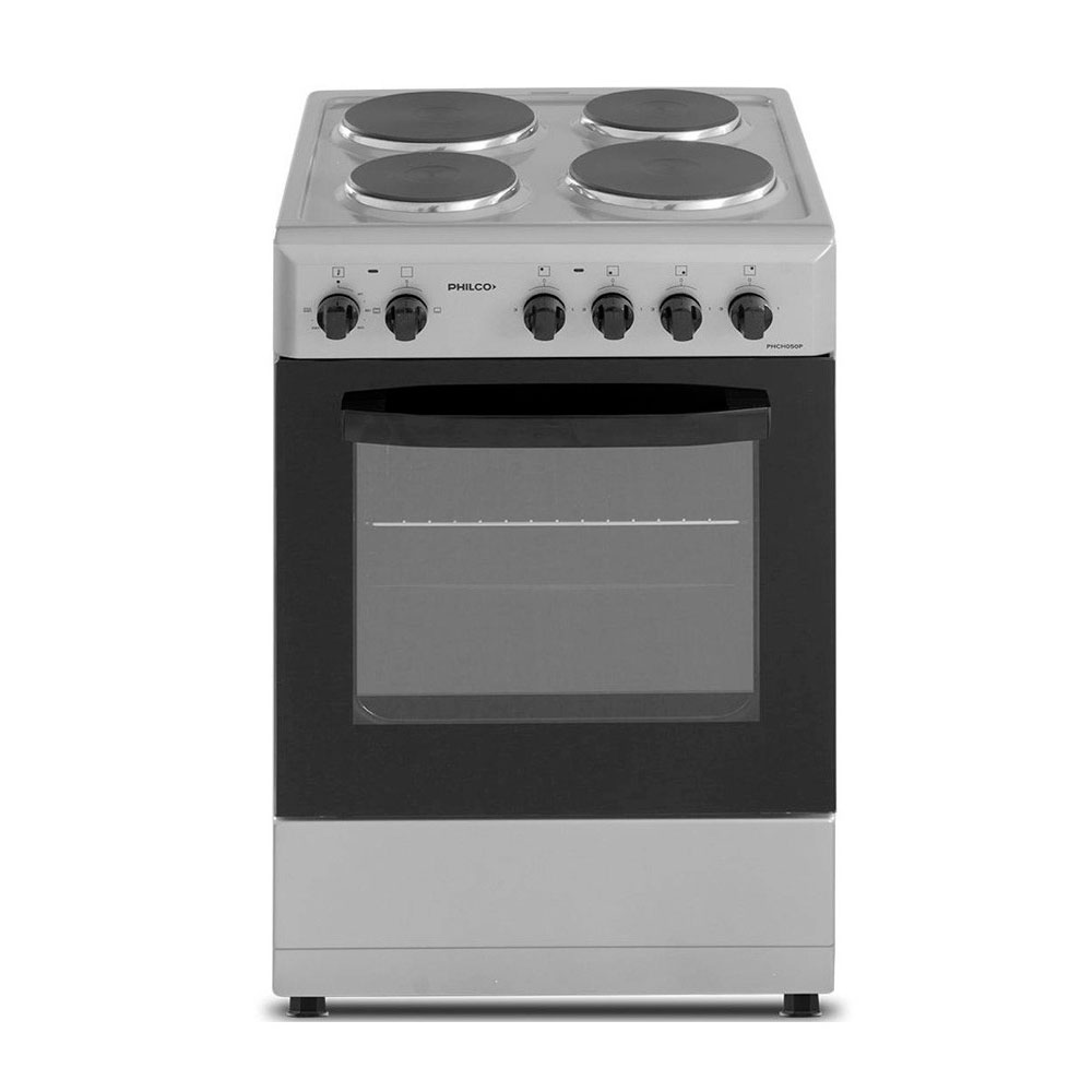 cocina, cocinas, electrica, electricas, philco, 50cm, 50x50cm, plata, gris, perla, PHCH050P.