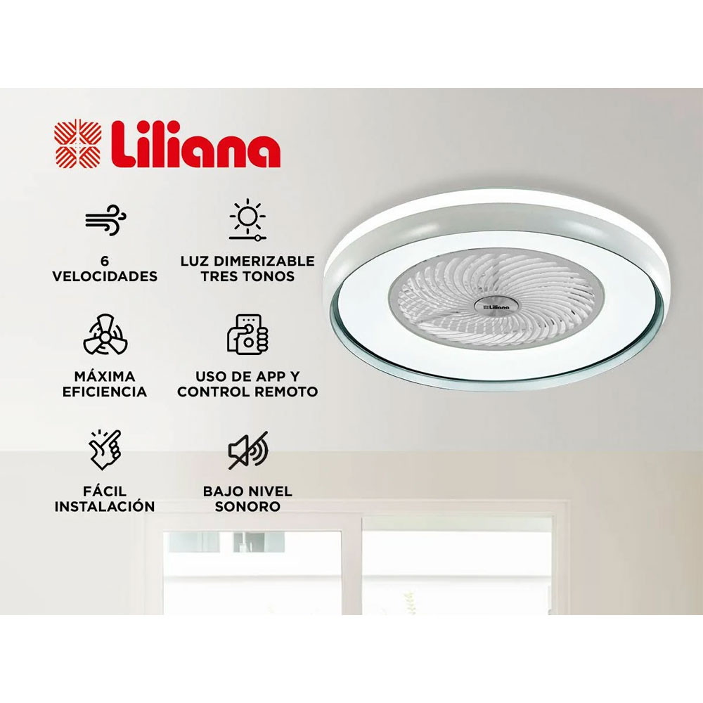 ventilador, ventiladores, de techo, para techo, liliana, diseño, con luz, con luces, con luminaria, luz, luces, luminaria, 22