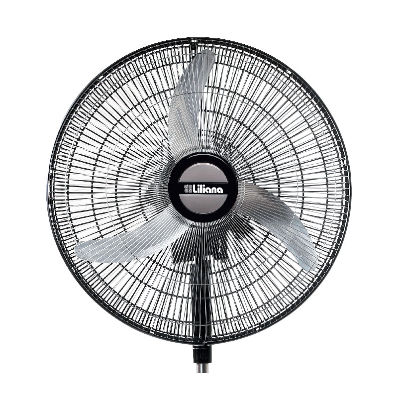 ventilador, de pie, negro, 24