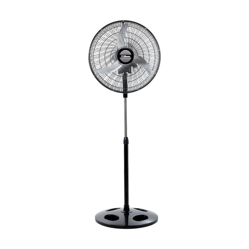 ventilador, de pie, negro, 24